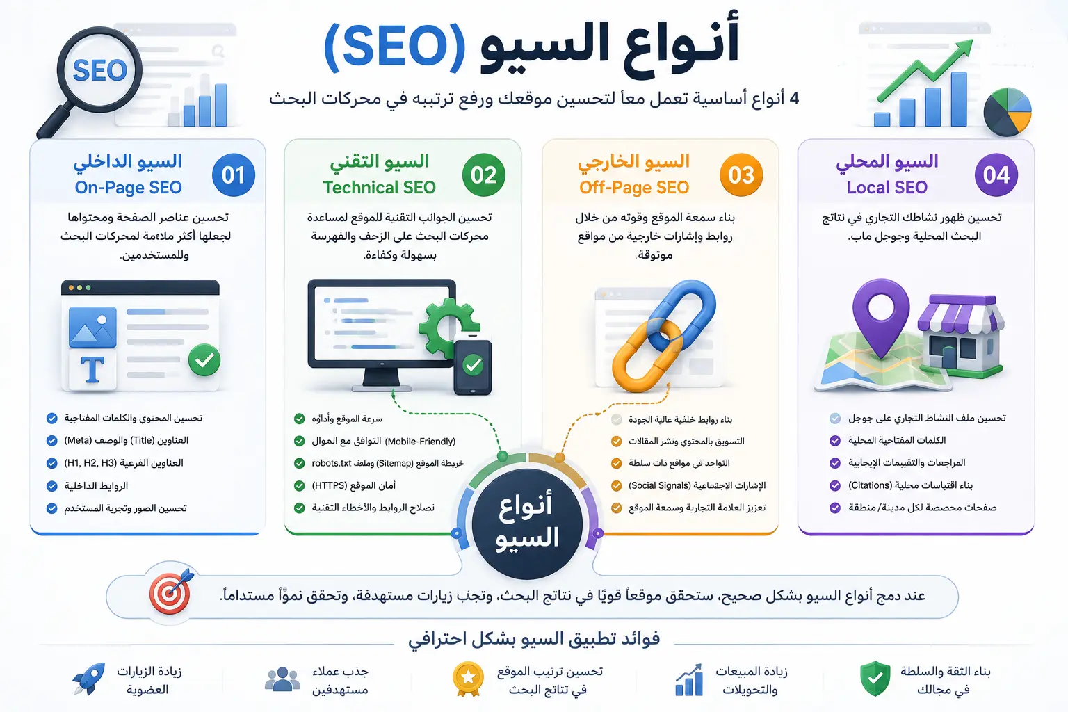 انواع السيو